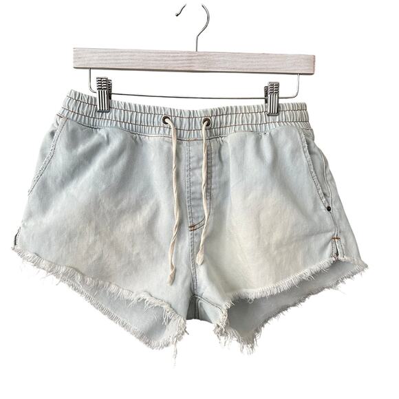 Billabong Pants - Billabong Cotton Denim Pull On Shorts Acid Blue Large